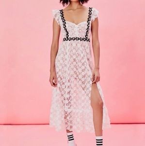NWOT For Love & Lemons Isabel Midi Dress